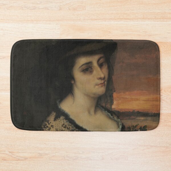 Item preview, Mme L... (Laure Borreau), 1863. Gustave Courbet (French, 1819–1877). Oil on fabric designed and sold by Vintage Designs +.