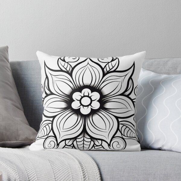 Artikelvorschau, Blumendesign Nr. 44 Malvorlagenmuster entworfen und verkauft von DavidColoring.