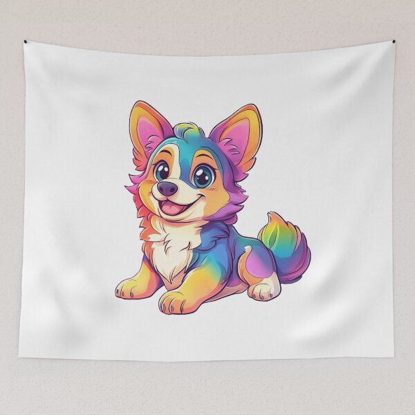 Artikelvorschau, Chibi Border Collie Hund entworfen und verkauft von InkDreamMotion.