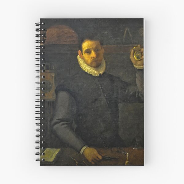 Item preview, Self portrait of the artist Agostino Carracci (1557-1602) - Zelfportret met uurwerk designed and sold by Vintage Designs +.