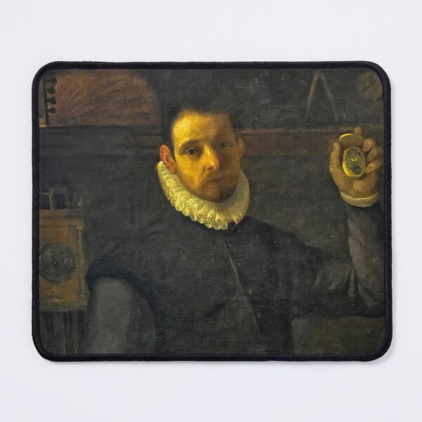 Item preview, Self portrait of the artist Agostino Carracci (1557-1602) - Zelfportret met uurwerk designed and sold by Vintage Designs +.