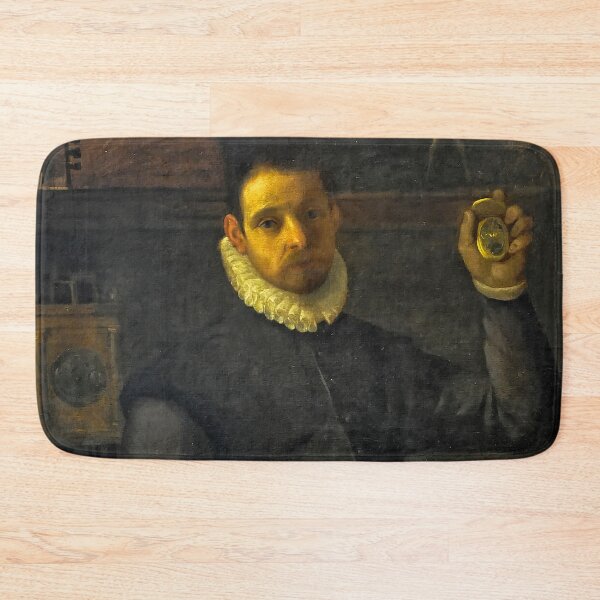 Item preview, Self portrait of the artist Agostino Carracci (1557-1602) - Zelfportret met uurwerk designed and sold by Vintage Designs +.