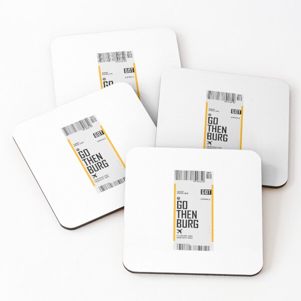 Item preview, Gothenburg Boarding Pass Sweden Travel Ticket Sticker designed and sold by TulipaGraphics.