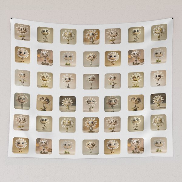 Item preview, Cute Daisy Stickers – 16 Fun Designs for Spring designed and sold by sabantha.