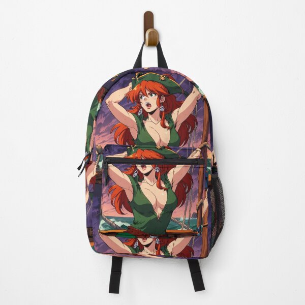 Item preview, Vintage Manga style Red Head Pirate Queen Anne Bonney vintage Anime Manga Illustration designed and sold by Vintage Designs +.