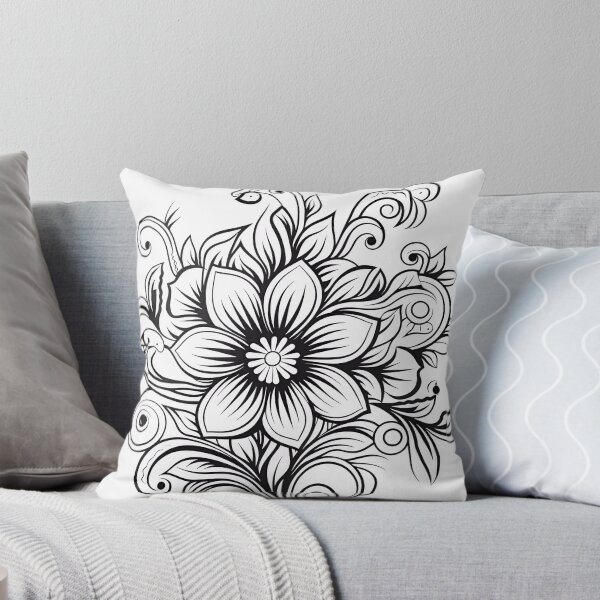 Item preview, Flower Design #46 Coloring Page Pattern  designed and sold by DavidColoring.