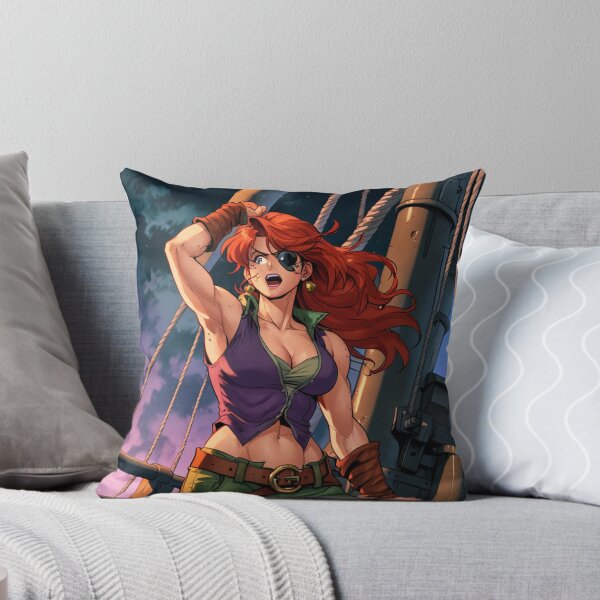 Item preview, Vintage Manga style Red Head Pirate Queen Anne Bonney vintage Anime Manga Illustration designed and sold by Vintage Designs +.