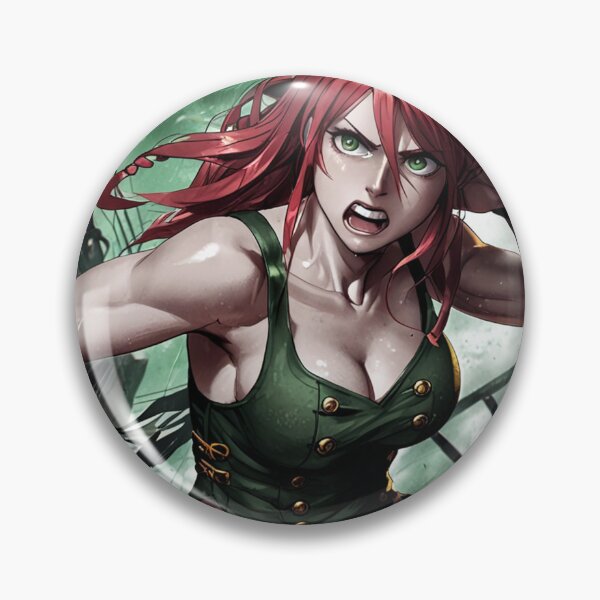 Item preview, Vintage Manga style Red Head Pirate Queen Anne Bonney vintage Anime Manga Illustration designed and sold by Vintage Designs +.
