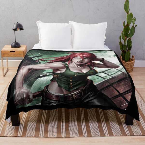 Item preview, Vintage Manga style Red Head Pirate Queen Anne Bonney vintage Anime Manga Illustration designed and sold by Vintage Designs +.