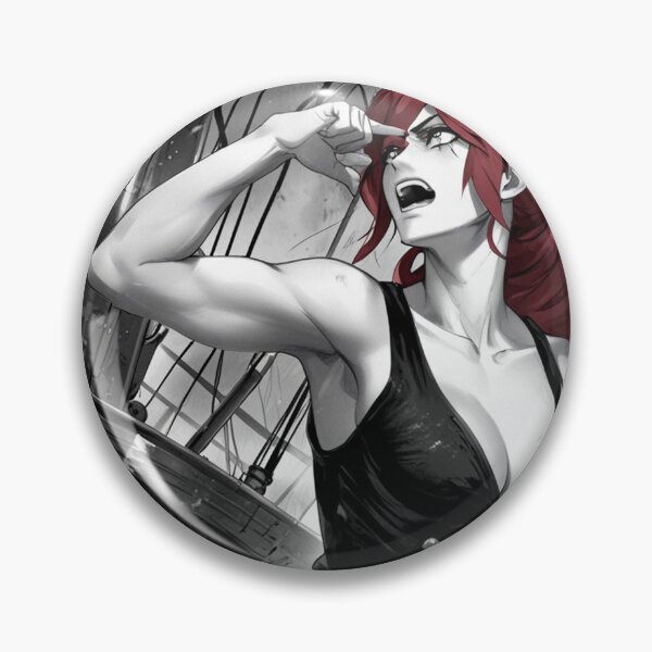 Item preview, Vintage Manga style Red Head Pirate Queen Anne Bonney vintage Anime Manga Illustration designed and sold by Vintage Designs +.