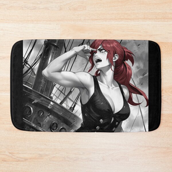 Item preview, Vintage Manga style Red Head Pirate Queen Anne Bonney vintage Anime Manga Illustration designed and sold by Vintage Designs +.