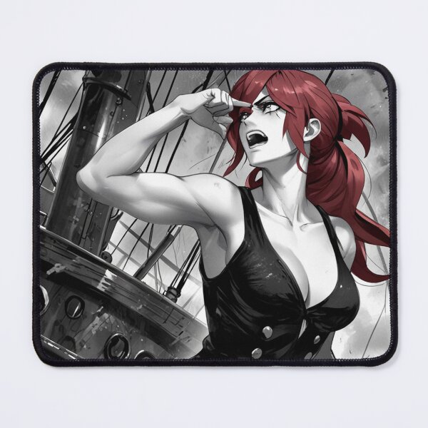 Item preview, Vintage Manga style Red Head Pirate Queen Anne Bonney vintage Anime Manga Illustration designed and sold by Vintage Designs +.