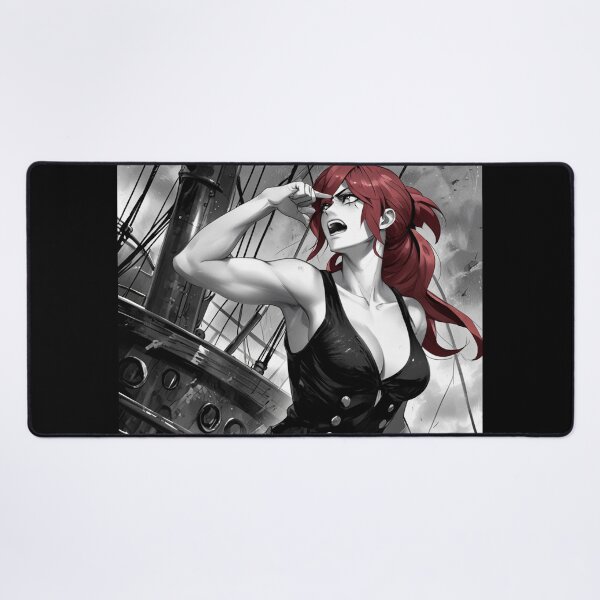 Item preview, Vintage Manga style Red Head Pirate Queen Anne Bonney vintage Anime Manga Illustration designed and sold by Vintage Designs +.