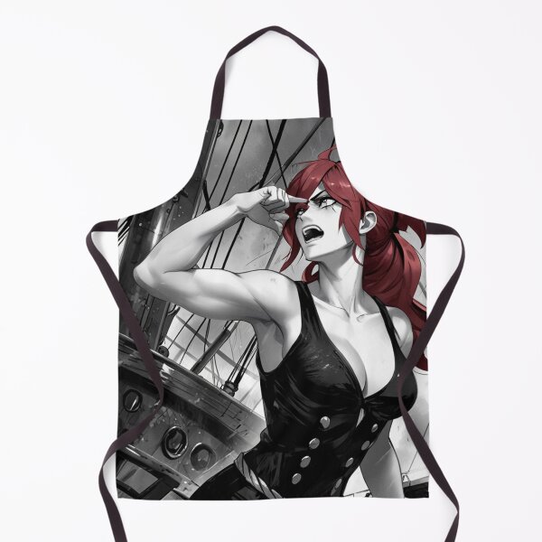 Item preview, Vintage Manga style Red Head Pirate Queen Anne Bonney vintage Anime Manga Illustration designed and sold by Vintage Designs +.
