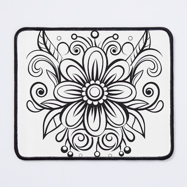 Item preview, Flower Design #48 Coloring Page Pattern  designed and sold by DavidColoring.