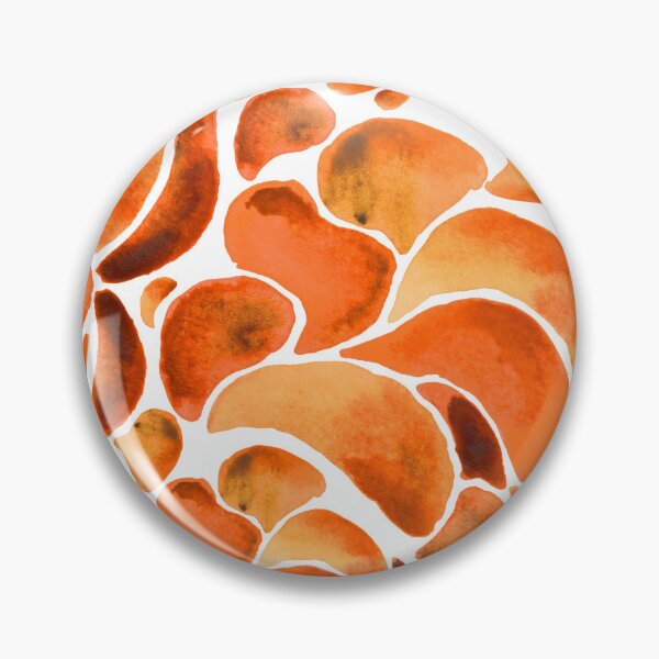 Item preview, A vibrant, abstract watercolour pattern of Montipora coral in burnt orange designed and sold by Hillary Holt.