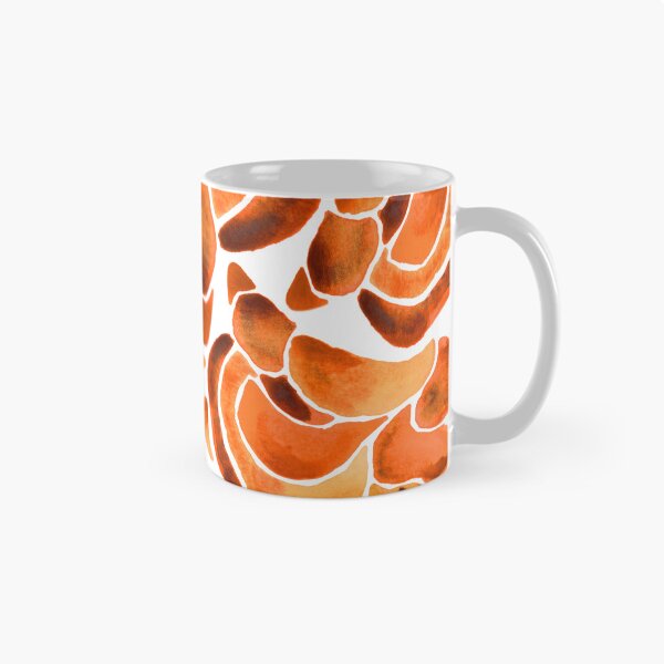 Item preview, A vibrant, abstract watercolour pattern of Montipora coral in burnt orange designed and sold by Hillary Holt.