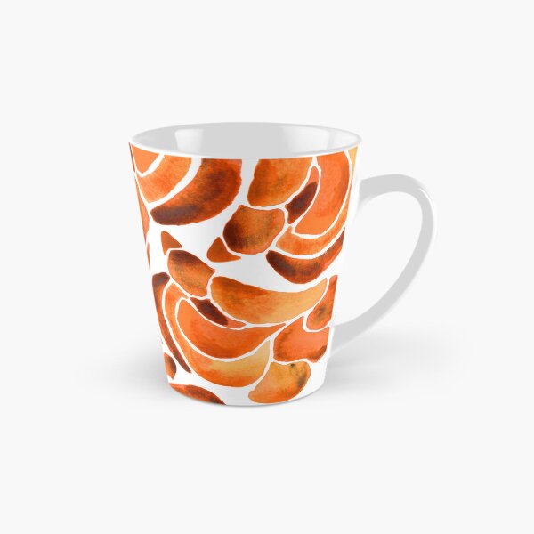 Item preview, A vibrant, abstract watercolour pattern of Montipora coral in burnt orange designed and sold by Hillary Holt.