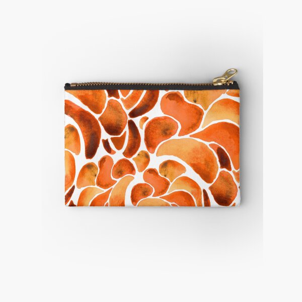Item preview, A vibrant, abstract watercolour pattern of Montipora coral in burnt orange designed and sold by Hillary Holt.