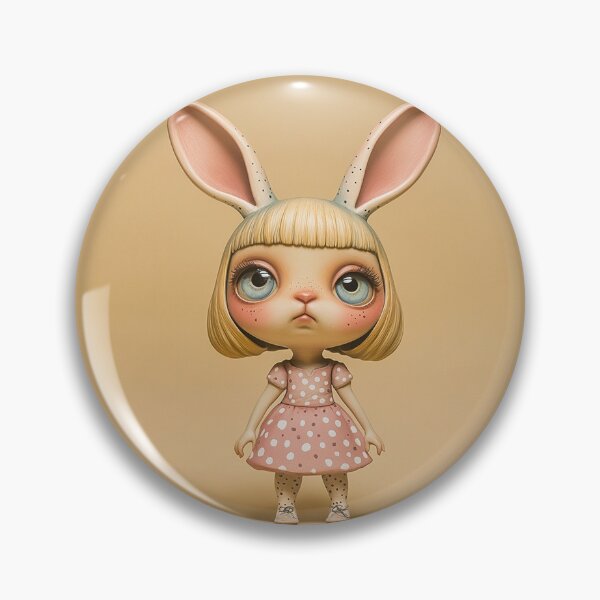 Item preview, Cute Easter Bunny Girl – 16 Stickers for Your Spring Celebration designed and sold by sabantha.