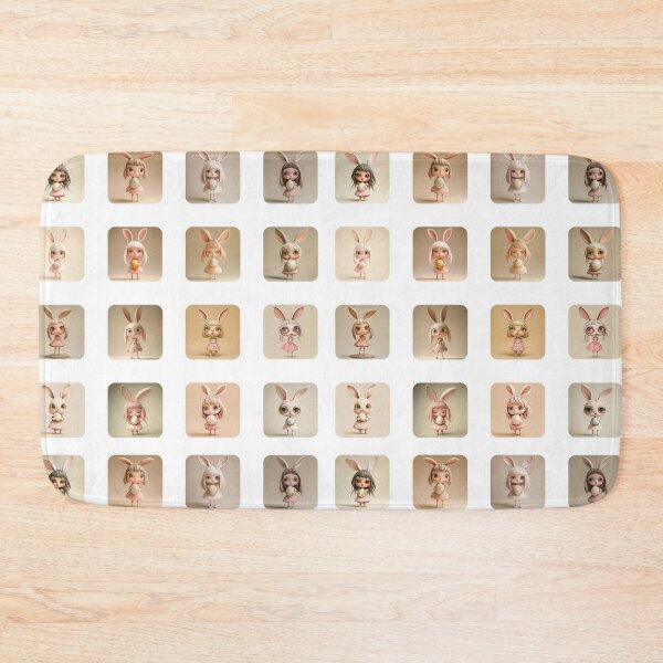 Item preview, Cute Easter Bunny Girl – 16 Stickers for Your Spring Celebration designed and sold by sabantha.