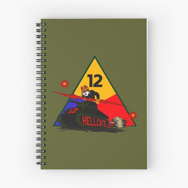 Item preview, US Army - 12th Armored Division –  Hellcat patch designed and sold by pzd501.