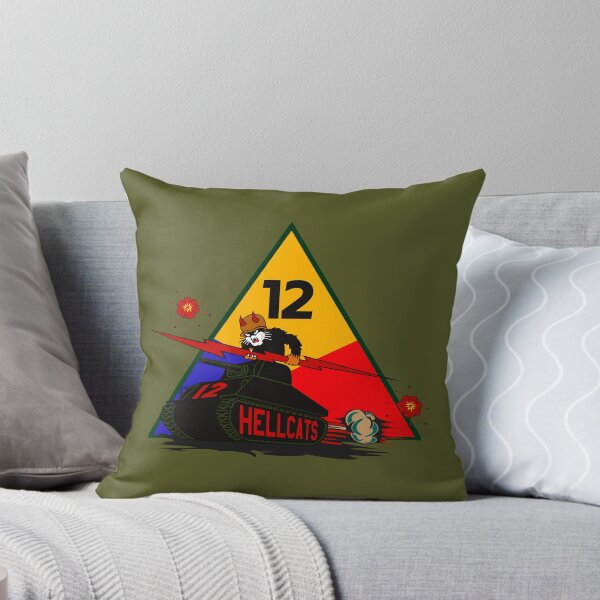Item preview, US Army - 12th Armored Division –  Hellcat patch designed and sold by pzd501.