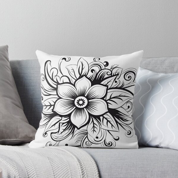 Item preview, Flower Design #49 Coloring Page Pattern  designed and sold by DavidColoring.
