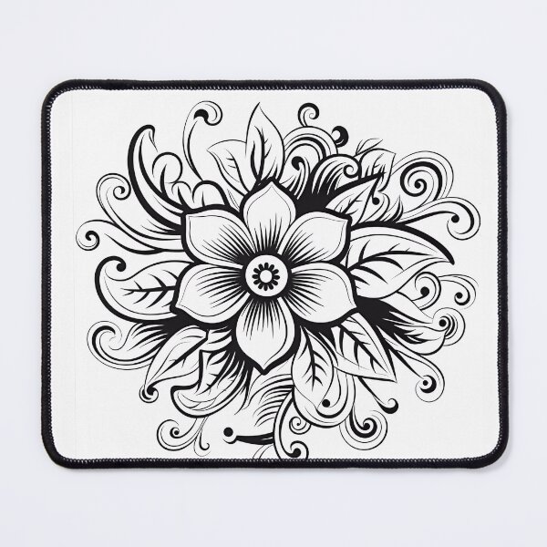 Item preview, Flower Design #49 Coloring Page Pattern  designed and sold by DavidColoring.