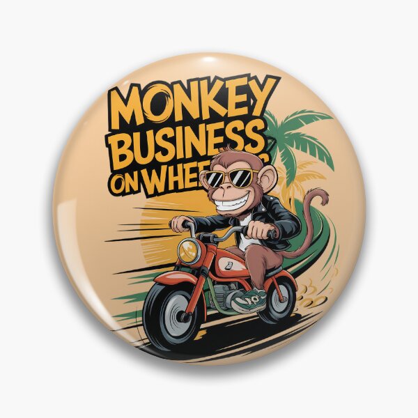 Item preview, Monkey Bike Madness – Wild Ride Ahead! | Monkey Business on Wheels | Funny designed and sold by BMLprint ⭐⭐⭐⭐⭐.