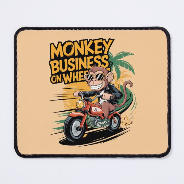 Item preview, Monkey Bike Madness – Wild Ride Ahead! | Monkey Business on Wheels | Funny designed and sold by BMLprint ⭐⭐⭐⭐⭐.