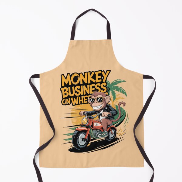 Item preview, Monkey Bike Madness – Wild Ride Ahead! | Monkey Business on Wheels | Funny designed and sold by BMLprint ⭐⭐⭐⭐⭐.