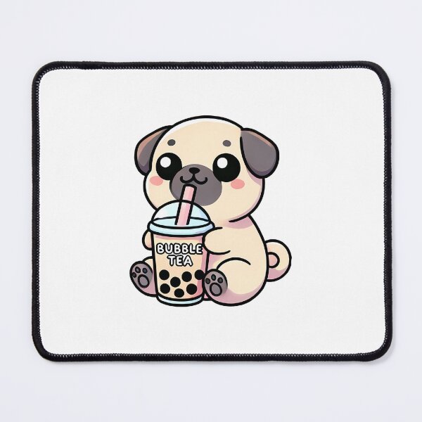 Item preview, Kawaii Pug Bubble Tea designed and sold by KD Merch.
