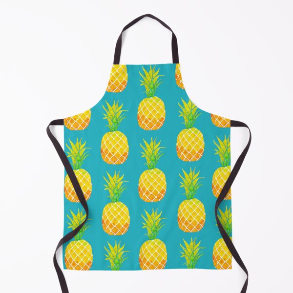 Item preview, A vibrant watercolor pattern of sweet, sticky pineapples on a teal background designed and sold by Hillary Holt.
