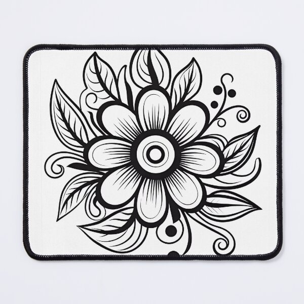 Item preview, Flower Design #50 Coloring Page Pattern  designed and sold by DavidColoring.