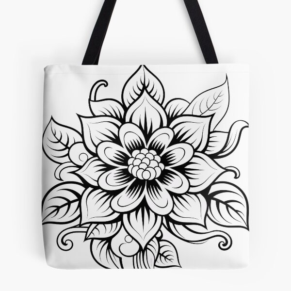 Item preview, Flower Design #51 Coloring Page Pattern  designed and sold by DavidColoring.