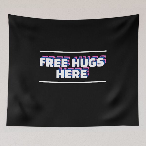 Item preview, FREE HUGS HERE  designed and sold by damik1984.