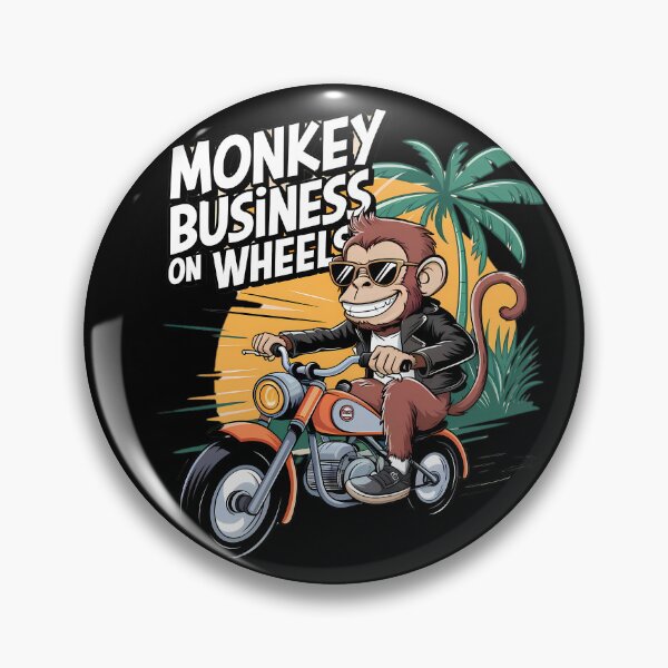Item preview, Monkey Bike Madness – Wild Ride Ahead! | Monkey Business on Wheels | Funny designed and sold by BMLprint ⭐⭐⭐⭐⭐.