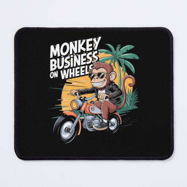 Item preview, Monkey Bike Madness – Wild Ride Ahead! | Monkey Business on Wheels | Funny designed and sold by BMLprint ⭐⭐⭐⭐⭐.