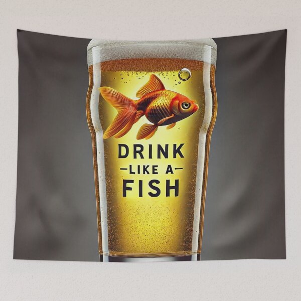 Item preview, Drink like a fish designed and sold by Steeshirts.