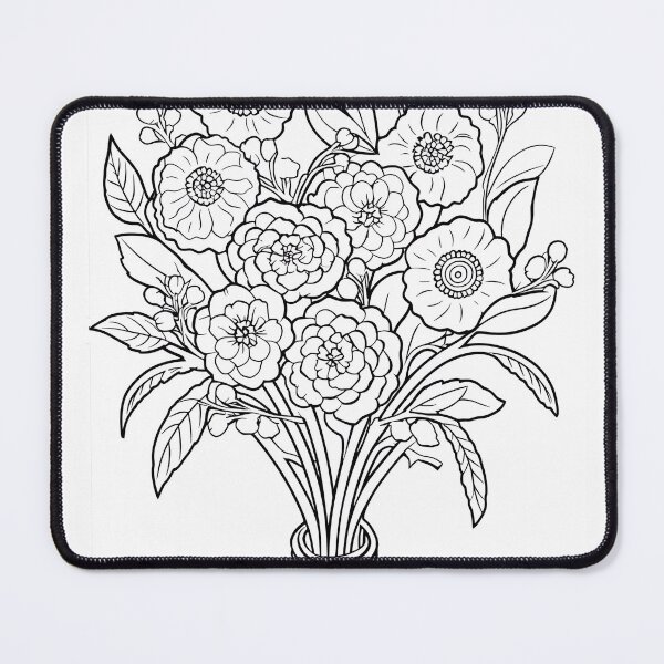 Item preview, Flower Design #54 Coloring Page Pattern designed and sold by DavidColoring.