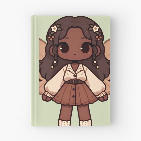 Item preview, Kawaii Fairycore Cottagecore Fairy Girl 3 Olive Green Background designed and sold by AnmitsuArt.