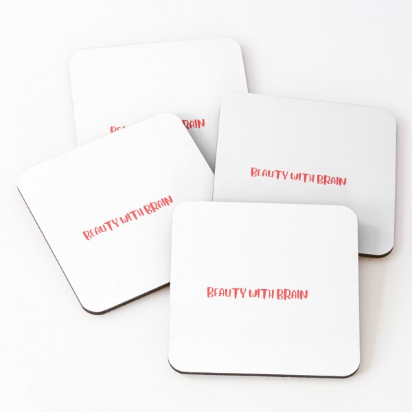 Item preview, Beauty with Brain – Minimalist Typography” designed and sold by EllsLittleStore.