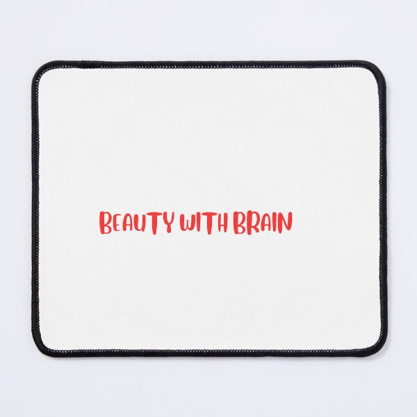 Item preview, Beauty with Brain – Minimalist Typography” designed and sold by EllsLittleStore.