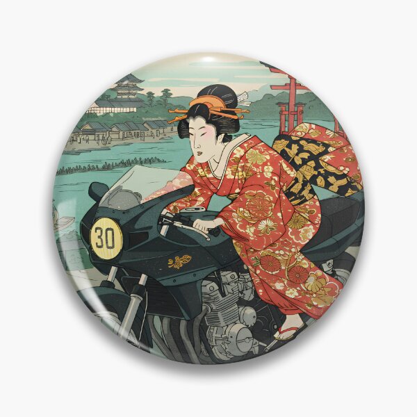 Item preview, Geisha Rider - Ukiyoe Style designed and sold by omosiro-jp.