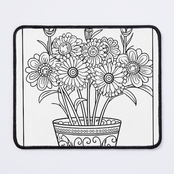 Item preview, Flower Design #58 Coloring Page Pattern designed and sold by DavidColoring.