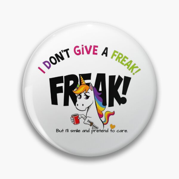 Item preview, I Don’t Give a Freak Freak Sarcastic T-Shirt, Mug, Sticker Gift designed and sold by Sarcasm HQ.