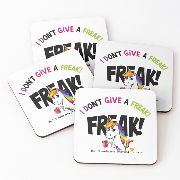 Item preview, I Don’t Give a Freak Freak Sarcastic T-Shirt, Mug, Sticker Gift designed and sold by Sarcasm HQ.
