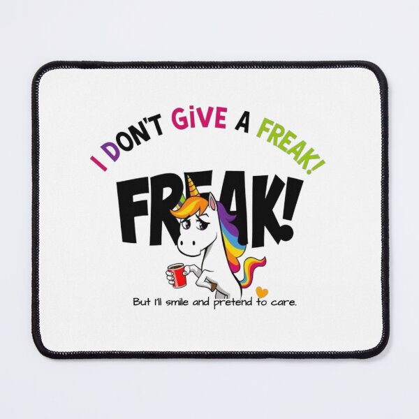 Item preview, I Don’t Give a Freak Freak Sarcastic T-Shirt, Mug, Sticker Gift designed and sold by Sarcasm HQ.