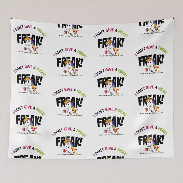 Item preview, I Don’t Give a Freak Freak Sarcastic T-Shirt, Mug, Sticker Gift designed and sold by Sarcasm HQ.